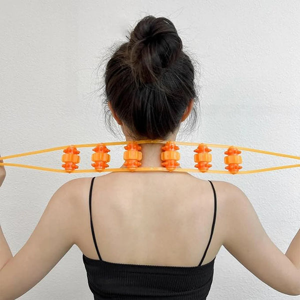 Back Massage Roller Rope – Manual Muscle Relief for Body Pain