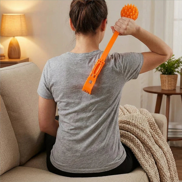 Body Massage Roller Stick – Dual-Head Long Handle for Deep Relief