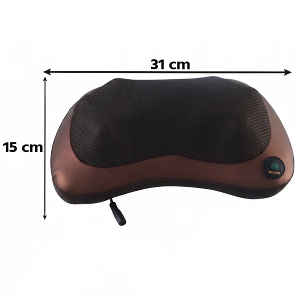 Professional Massage Pillow – Heat & Rollers | Velvet Wellness