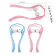 Manual Pink Neck Shoulder Massager with Spiky Ball for Pain Relief (1 Pc)