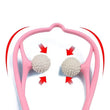 Manual Pink Neck Shoulder Massager with Spiky Ball for Pain Relief (1 Pc)