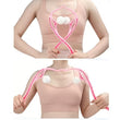Manual Pink Neck Shoulder Massager with Spiky Ball for Pain Relief (1 Pc)