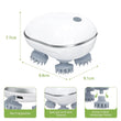 Electric Scalp Massager – Portable USB Rechargeable with 4 Heads