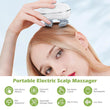 Electric Scalp Massager – Portable USB Rechargeable with 4 Heads